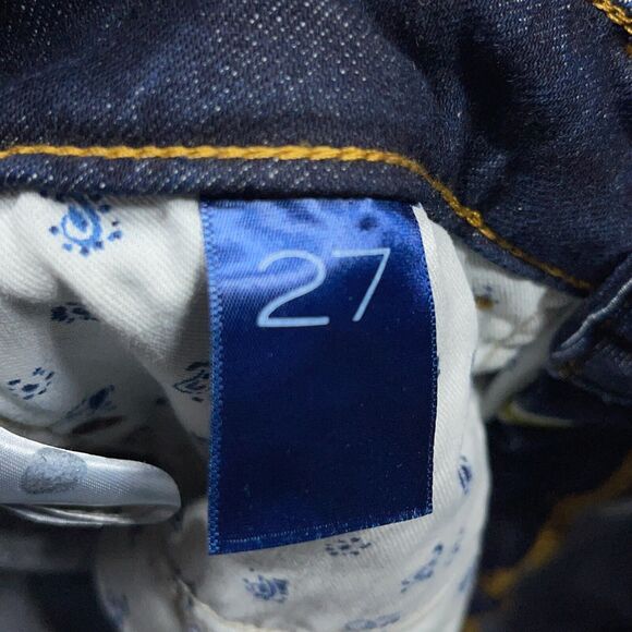 Anthropologie x Pilcro Jeans Women 27 The Split High-Rise Straight Dark Wash - Picture 10 of 14